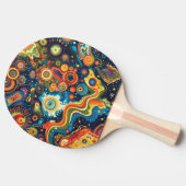 Raquette De Ping Pong Hippie Art Ping Paddle (Côté)