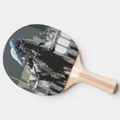 Raquette De Ping Pong Hippocampe Avec Jockey Dans Ping Pong Bleu Paddle (Côté)