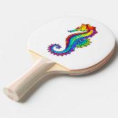 Raquette De Ping Pong Hippocampe polygonal arc-en-ciel (Devant Angle)