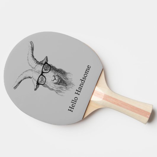 Raquette De Ping Pong Hipster goat (Côté)