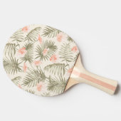 Raquette De Ping Pong Hisbiscus Tropical Palm Tree Motif (Côté)