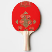 Raquette De Ping Pong HoHoHo J'aime Noël (Dos)