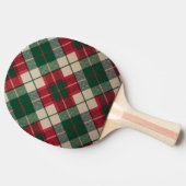 Raquette De Ping Pong Holiday Red Plaid (Côté)