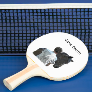 Raquette De Ping Pong Homme Tenant Cheval Ping Pong Paddle