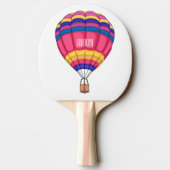 Raquette De Ping Pong Hot air balloon cartoon illustration  (Dos)
