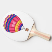 Raquette De Ping Pong Hot air balloon cartoon illustration  (Côté)