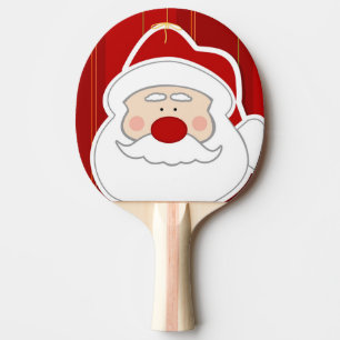 Raquette De Ping Pong Humour de Noël du Père Noël