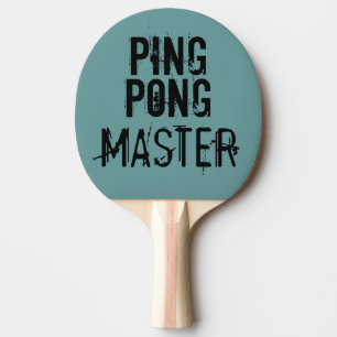 Raquette De Ping Pong Humour de texte amusant du maître Ping Pong
