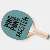 Raquette De Ping Pong Humour de texte amusant du maître Ping Pong (Côté)