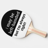 Raquette De Ping Pong Humour gaucher de personnes (Côté)