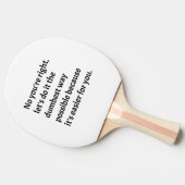 Raquette De Ping Pong Humour sarcastique drôle (Côté)