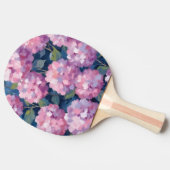 Raquette De Ping Pong Hydrangeas Florales Rose Tendre (Côté)