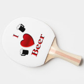 Raquette De Ping Pong I Heart Beer Design (Côté)