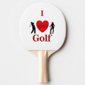 Raquette De Ping Pong I Heart Golf (Devant)