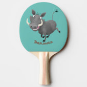 Raquette De Ping Pong Illustration amusante d'un cochon de phacochère af (Dos)
