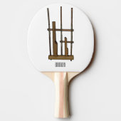 Raquette De Ping Pong Illustration Angkpoumon (Dos)