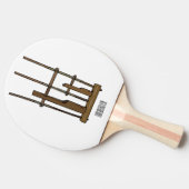 Raquette De Ping Pong Illustration Angkpoumon (Côté)