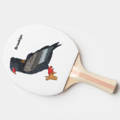 Raquette De Ping Pong Illustration Bateleur Eagle (Côté)