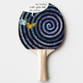 Raquette De Ping Pong Illustration Blue Kids Extérieur Spirale hypnotiqu (Devant)