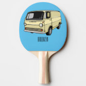 Raquette De Ping Pong Illustration classique de van (Dos)