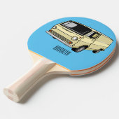 Raquette De Ping Pong Illustration classique de van (Devant Angle)