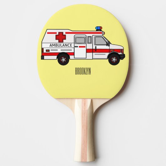 Raquette De Ping Pong Illustration d'ambulance (Devant)