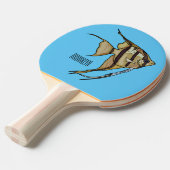 Raquette De Ping Pong Illustration d'angelfish (Devant Angle)