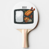Raquette De Ping Pong Illustration de Bento (Dos)