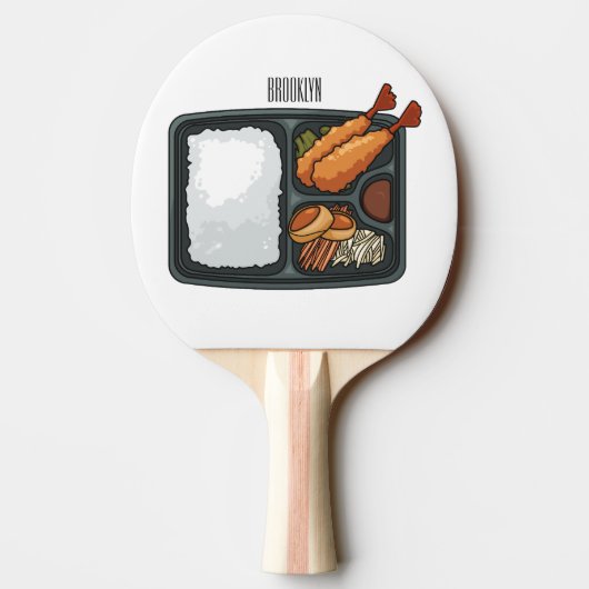 Raquette De Ping Pong Illustration de Bento (Dos)