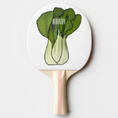 Raquette De Ping Pong Illustration de Bok choy (Dos)