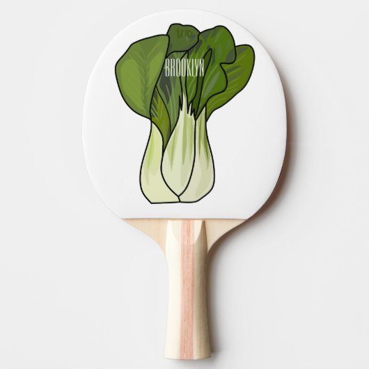 Raquette De Ping Pong Illustration de Bok choy (Devant)
