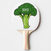 Raquette De Ping Pong Illustration de Broccoli (Devant)