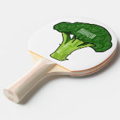 Raquette De Ping Pong Illustration de Broccoli (Devant Angle)