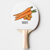 Raquette De Ping Pong Illustration de carotte (Dos)