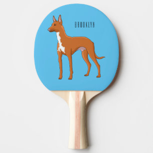 Raquette De Ping Pong Illustration de chien de chien de chien de chien d