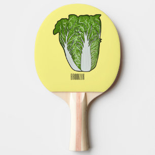 Raquette De Ping Pong Illustration de chou chinois