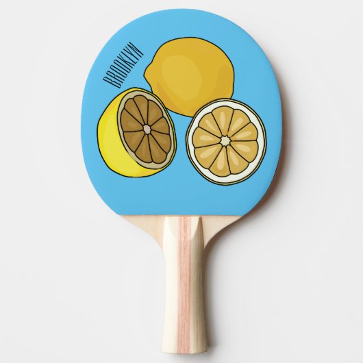 Raquette De Ping Pong Illustration de citron (Devant)