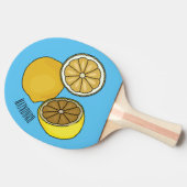 Raquette De Ping Pong Illustration de citron (Côté)