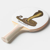 Raquette De Ping Pong Illustration de cobra brun (Devant Angle)