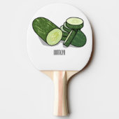 Raquette De Ping Pong Illustration de combre (Dos)