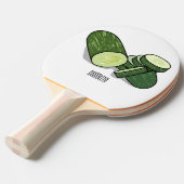 Raquette De Ping Pong Illustration de combre (Devant Angle)