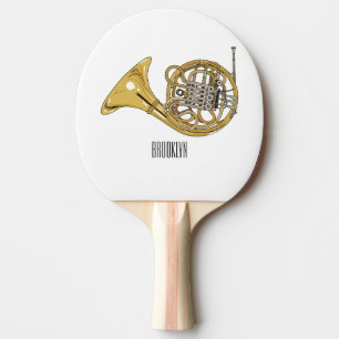 Raquette De Ping Pong Illustration de corne française
