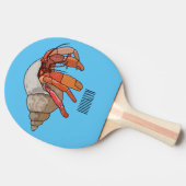 Raquette De Ping Pong Illustration de crabe ermite (Côté)