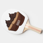 Raquette De Ping Pong Illustration de Cupcake (Côté)