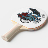 Raquette De Ping Pong Illustration de cyclo-pousse (Devant Angle)