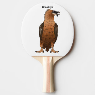 Raquette De Ping Pong Illustration de dessin animé autour du vautour