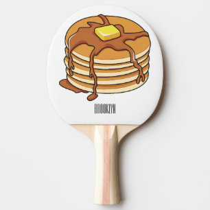 Raquette De Ping Pong Illustration de dessin animé de Pancake
