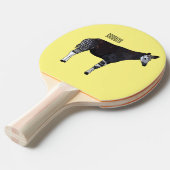 Raquette De Ping Pong illustration de dessin animé d'okapi (Devant Angle)