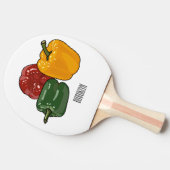 Raquette De Ping Pong Illustration de dessin de Capsicum (Côté)