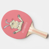 Raquette De Ping Pong Illustration de dessin de lapin lapin mou (Côté)